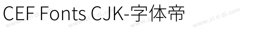 CEF Fonts CJK字体转换
